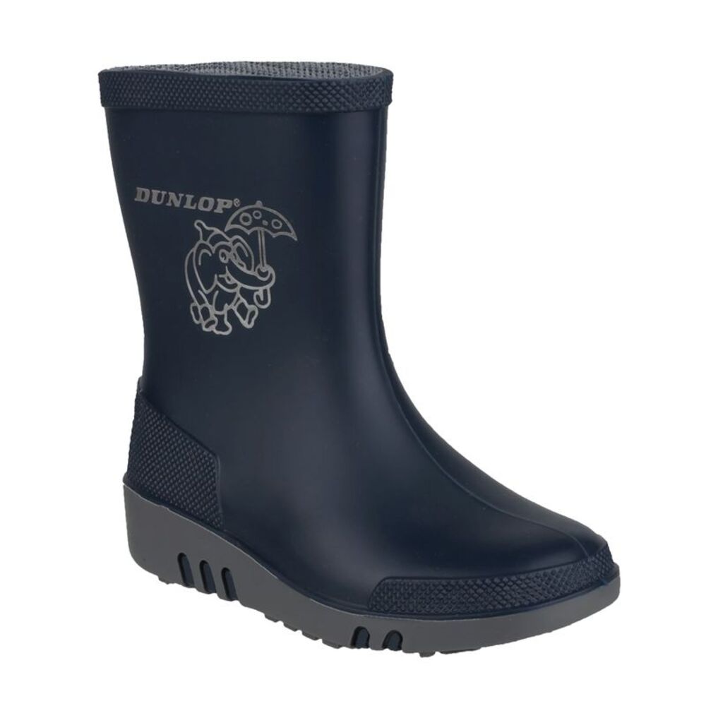 Dunlop Childrens/Kids Elephant Galoshes / Blue/Gray